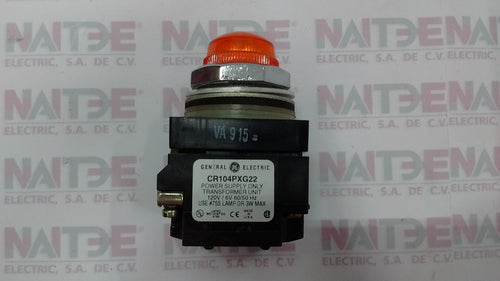 LAMPARA PILOTO GENERAL Y ELECTRIC CR104PXG22 TIPO TRANSFORMADOR (NARANJA)(S/M)