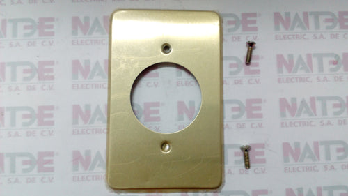 TAPA DE ALUMINIO ASTRO VPCR PARA CONTACTO REDONDO COLOR DORADA