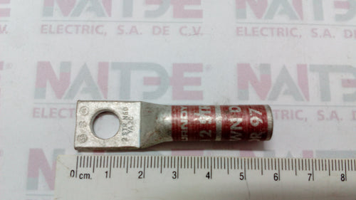 TERMINAL DE COMPRESION ITSA TCD118 TIPO SS CAL 2 DIAM 3/8 TSS238 CAÑON CORTO