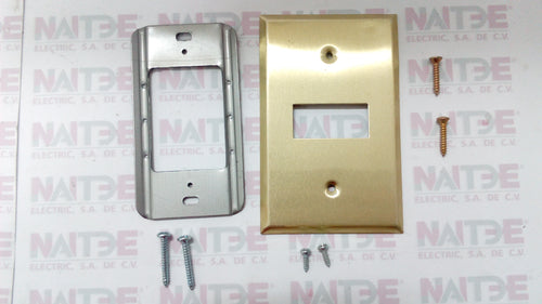 TAPA ALUMINIO ASTRO DE 1 SERVICIO COLOR DORADA