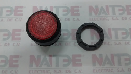 BOTON PULSADOR ILUMINADO ABB 1SFA611100R1101, ROJO, MOMENTANEO