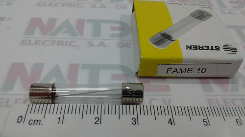 FUSIBLE DIFUS TIPO AMERICANO DE 10 AMP 250 V