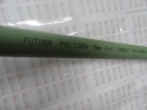 TUBO CONDUIT DE PVC VERDE DE 3/4