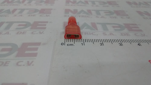 TERMINAL CON FORRO ROJO HEMBRA TCA-147 CAL 22-16 ( #AE00005 )