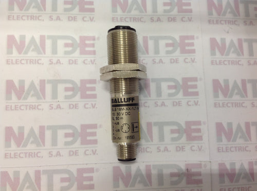 SENSOR DE BARRERA BALLUFF  BLS-18M-XX-1LT-S4-C M18 10-30 VDC DS 50MTS 4 HILOS C/CONECTOR