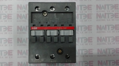CONTACTOR ABB  A63-30-00 BOBINA 200-220 VCA. CAT.1SBL371001R7500
