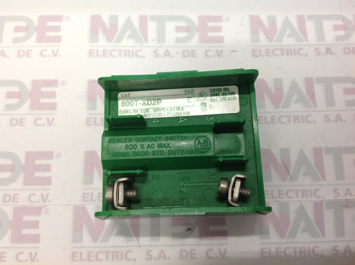 BLOCK DE CONTACTOS  ALLEN BRADLEY 800T-XD1 1NO (MOD ANTIGUO  800T-XD1P )