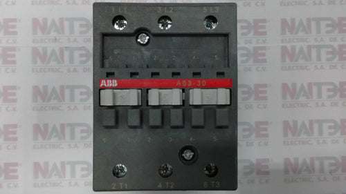 CONTACTOR ABB  A63-30-00 BOBINA 24 VCA. CAT.1SBL371001R8100