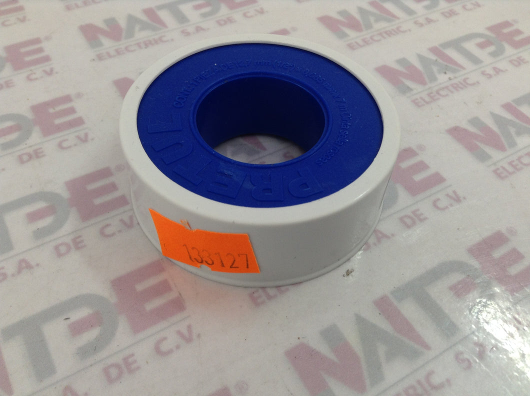 CINTA DE TEFLON PARA SELLAR ROSCASL DE 1/2 PULGADA (27010) ( PRETUL CTF-1/2P )