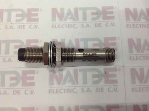 SENSOR INDUCTIVO BALLUFF BES-516-357-S4-C M12 10-30 VDC NPN DS 4MM NO RAZANTE 4 HILOS C/CONECTOR M12