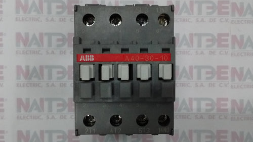CONTACTOR ABB  A40-30-10 BOBINA 24 VCA CAT.1SBL321001R8110