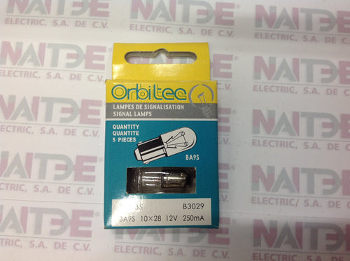 FOCO DE SEÑALIZACION  ORBITEC MOD B3029 10X28 EN 12V 250mA 3W
