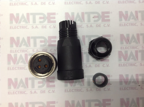 CONECTOR SENSOR FEMAL STRAIGHT MCA WOODHEAD 1A3000-34 NO. 600V 13AMP PARTE 15M1976