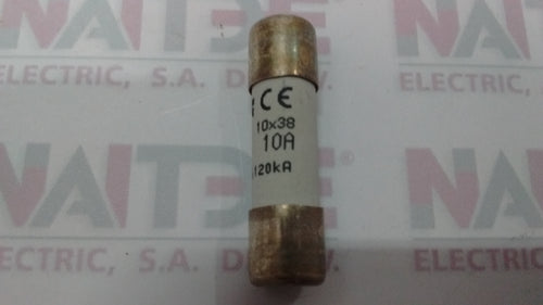 FUSIBLE MERSEN FR10GG50V10 CERAMICO 10 AMP 500 V DE 10 X 38