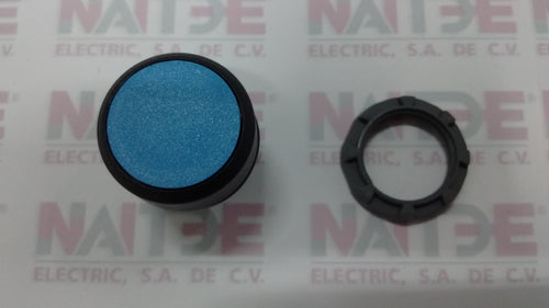 BOTON PULSADOR NO ILUNIMADO ABB 1SFA611100R1004, AZUL, MOMENTANEO, 22 MM