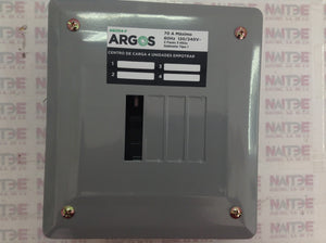 CENTRO DE CARGA ARGOS #AQOD4-F 4 UNIDADES P/EMPOTRAR 70 AMP  2F-3H