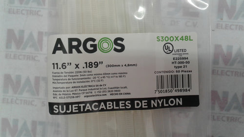 SUJETACABLE DE NYLON ARGOS DE 11