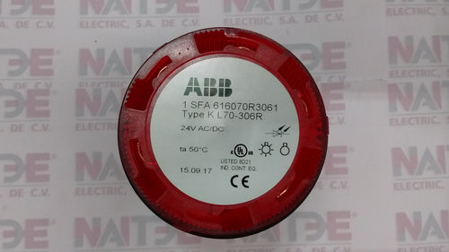MODULO LUMINOSO INTERMITENTE LED ROJO ABB KL70-306R 24 V CA/CD. CAT.1SFA616070R3061  LED INTEGRADO