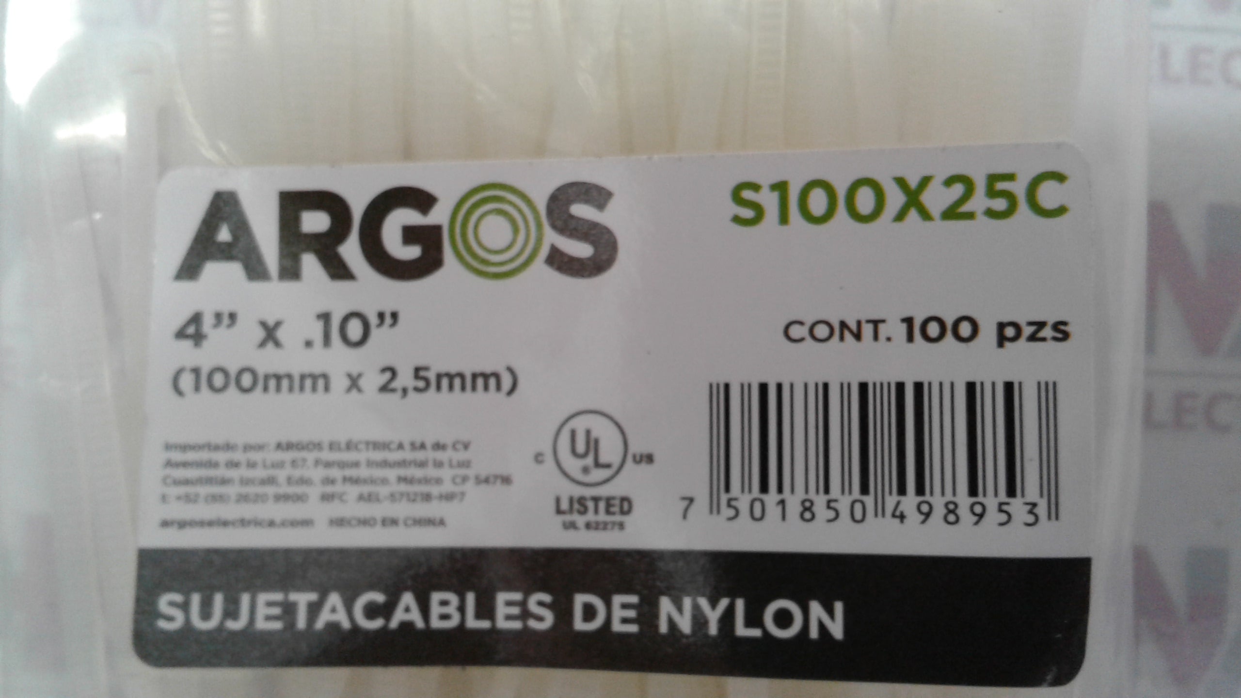 Sujetacables de nylon - Argos
