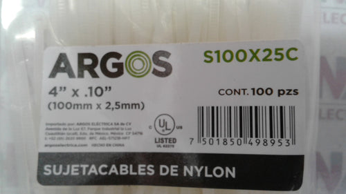 SUJETACABLE DE NYLON ARGOS DE 5.5