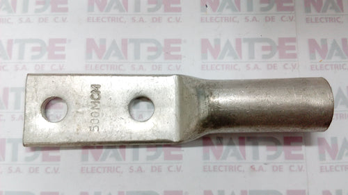 TERMINAL DE COMPRESION ITSA TCD367 TIPO DD CAL 500 MCM DIAM 1/2  TDD500012 DOBLE OJILLO CAÑON LARGO