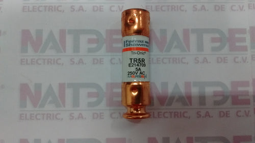 FUSIBLE FERRAZ TR5R, 5 AMP 250 V C/RET