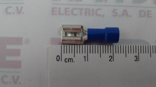 TERMINAL HEMBRA AZUL TCA242 HPA 250 CAL 16-14 ( #AE55095 )