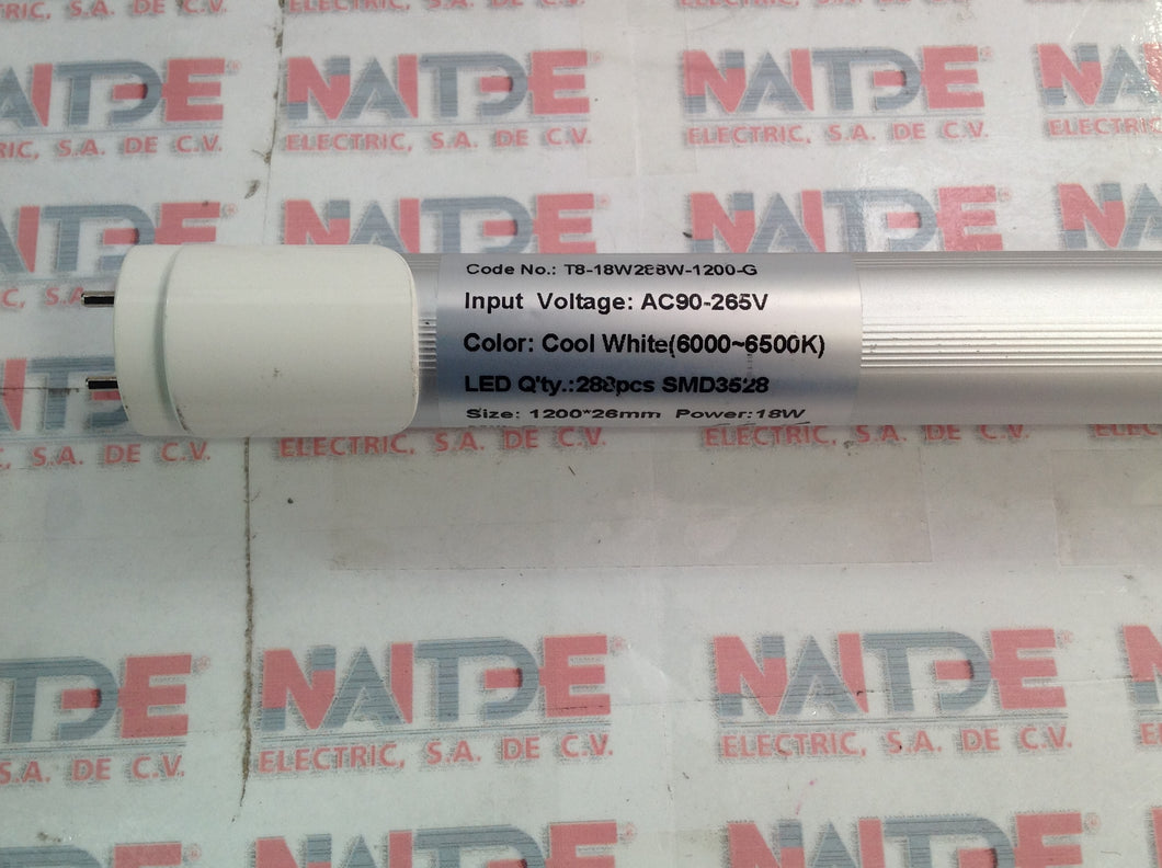 TUBO LED DE 18W BIPIN G13 CON SENSOR DE MOVIMIENTO, T8, 110 A 240VCA. MOD. SMD3528