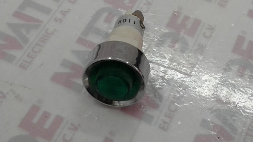 LAMPARA PILOTO 110 VCD COLOR VERDE