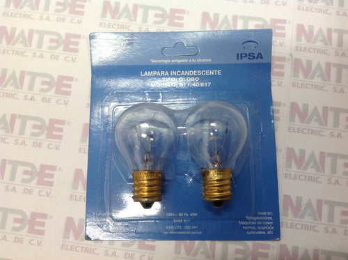 FOCO ROSCADO  CANDEX S-11 DE  40 W. 120 V.