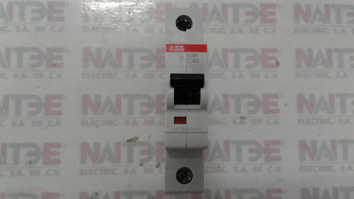 INTERRUPTOR TERMO ABB  S201-C40, 1P.40 AMP. 230-400 VCA. CAT.2CDS251001R0404