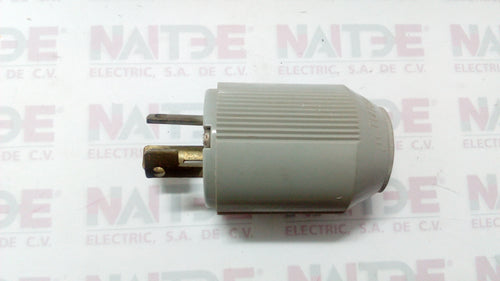 CLAVIJA ARROW HART CAT AH7567N, 10A 250V, 15A 125V, 3P3H, BAQUELITA COLOR GRIS