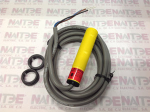 SENSOR FOTOELECTRICO BANNER S18RW3DL ( 34525 ) M18 20-250 VAC NC DS300MM 3 HILOS C/CABLE