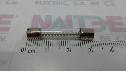 FUSIBLE BUSSMANN MDL-4 ,4 AMP 250 V DE CRISTAL ( EQ. FERRAZ GDL-4 )