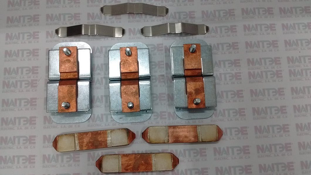 JGO DE CONTACTOS ABB  TIPO ZL750 P/CONTACTOR A750. CAT.1SFN166303R1000