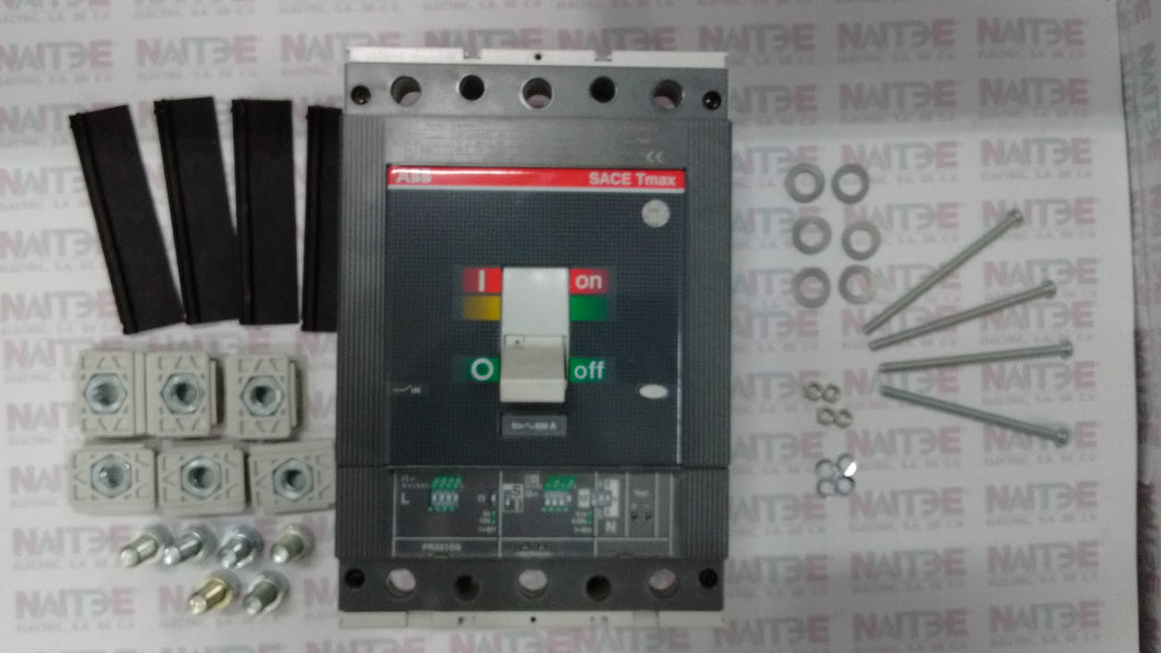 INTERRUPTOR TMAX ABB  T5N, 630 AMP, C/REL PR221DS-LS/I, 3 POLOS S/TERMINALES CAT.1SDA054396R1