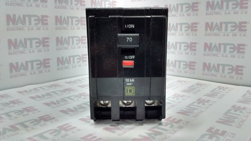 PASTILLA SQUARE D QO370, 3P, 70 AMP