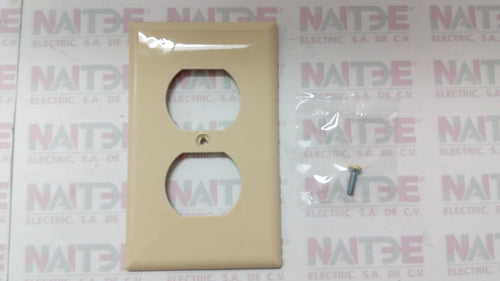 TAPA PLASTICA LEGRAND TP8-I  P/CONTACTO DUPLEX COLOR MARFIL ( EAGLE 5132V )