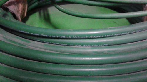 CABLE ELECTRICO ARGOS / KOBREX CAL.2 VERDE THW-LS #1100023