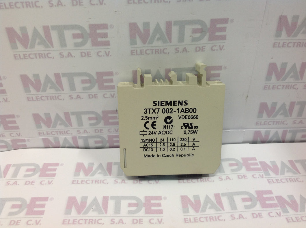 INTERFACE SIEMENS 3TX7 002-1AB00 DE 24 VDC.