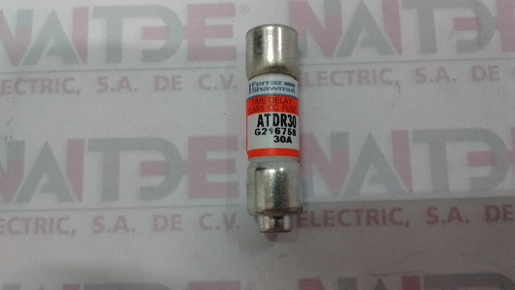 FUSIBLE FERRAZ ATD30R, 30 AMP 600 V C/RET (  LP-CC-30 BUSSMANN /  CCMR030 LITTELFUSE )