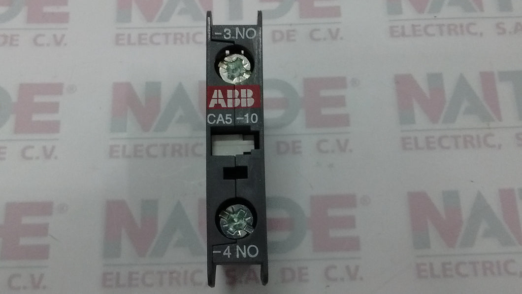 BLOCK AUXILIAR FRONTAL ABB 1SBN010010R1010, TIPO CA5-10, 1NA