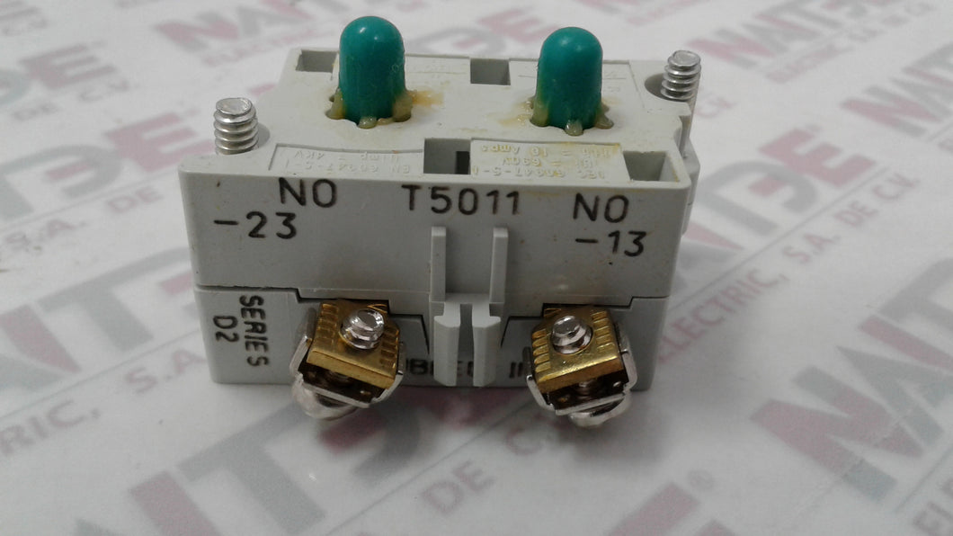 BLOCK DE CONTACTOS CUTLER HAMMER  10250T2  2 NO