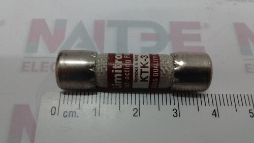 FUSIBLE FERRAZ / LIMITRON KTK3, 3 AMP 600 V