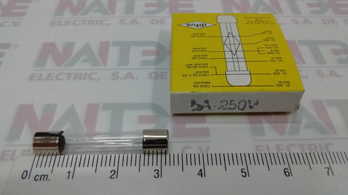 FUSIBLE DIFUS TIPO AMERICANO DE 5 AMP 250V