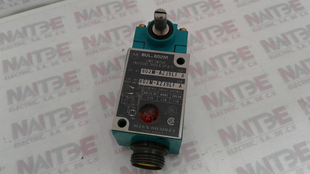 LIMIT SWITCH ALLEN BRADLEY 802M-AX (802M-AZJ9LF)