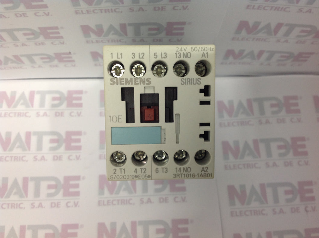 CONTACTOR SIEMENS 3RT1016-1AB01 DE 24 V. ( 3RT20161AB01 )