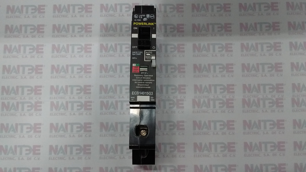 INTERRUPTOR AUTOMATICO SQUARE D ECB14015G3, 1P, 15 AMP
