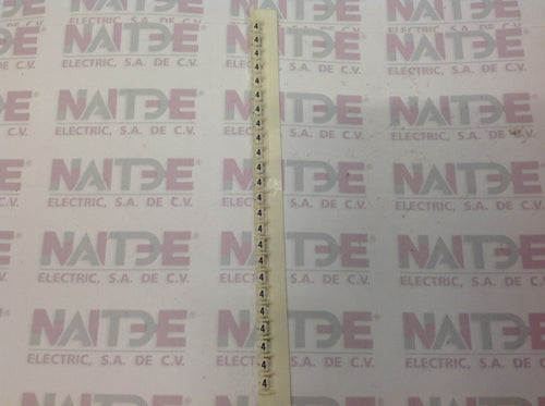 SEÑALADORES P/CABLE MEMOCAB LEGRAND 37784 2.3 MM ( No.4)