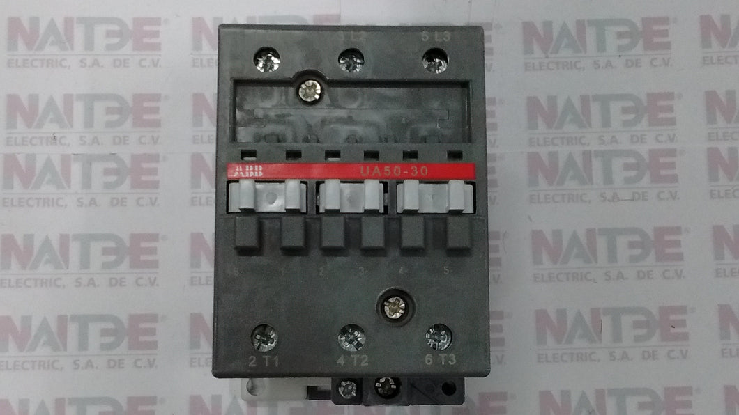 CONTACTOR ABB UA50-30-00#110-120 VCA P/APLICACIONES CON CAPACITORES. CAT.1SBL351022R8400